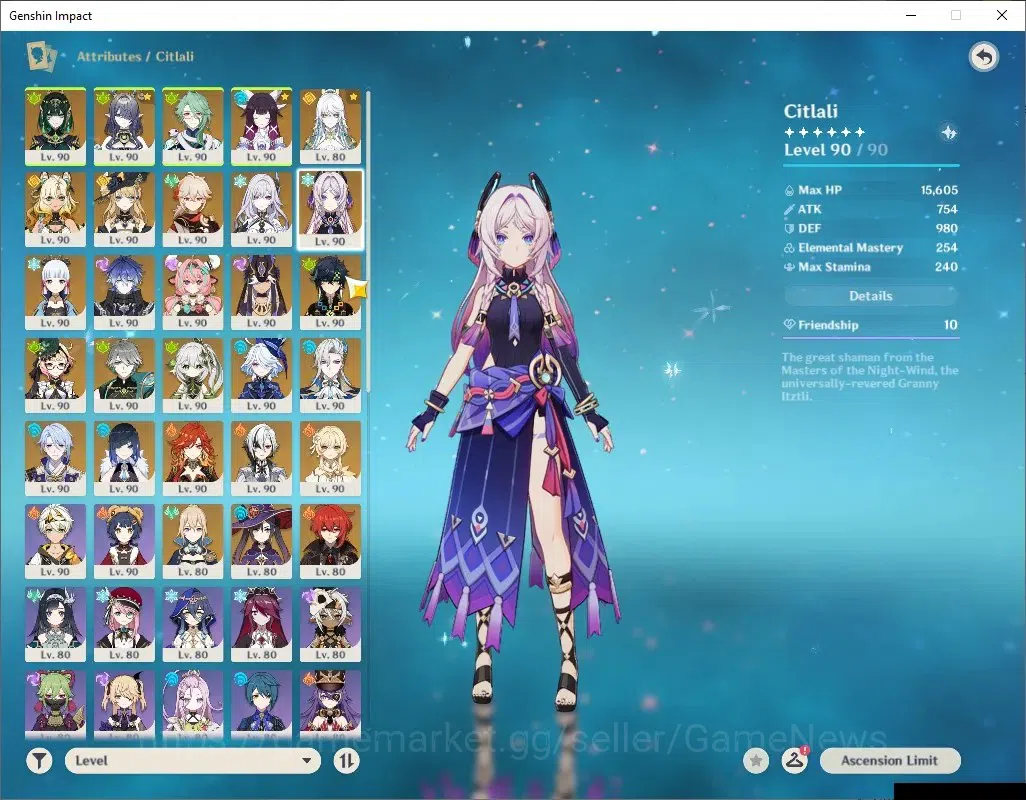 Genshin Impact Accounts ASIA|AR 60|Prem team[Nefer,Mavu,Varesa,Arlec,Alhai image 12
