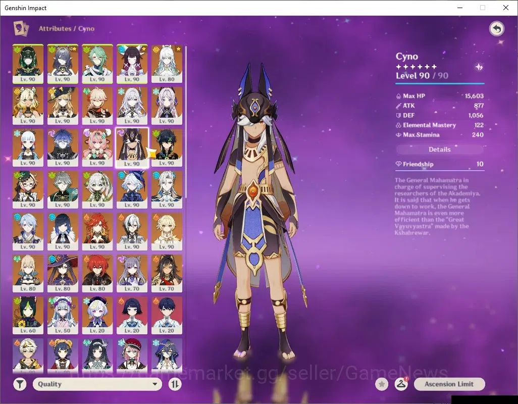 Genshin Impact Accounts ASIA|AR 60|Prem team[Nefer,Mavu,Varesa,Arlec,Alhai image 16