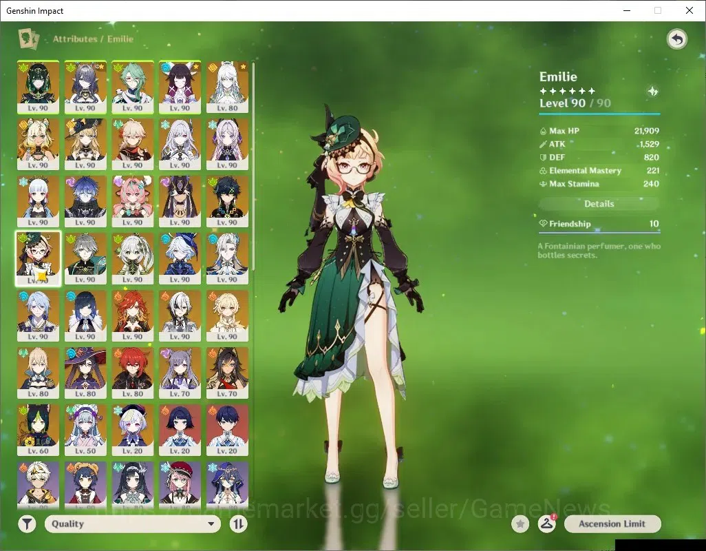 Genshin Impact Accounts ASIA|AR 60|Prem team[Nefer,Mavu,Varesa,Arlec,Alhai image 18