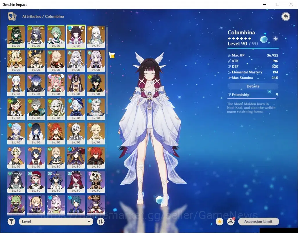 Genshin Impact Accounts ASIA|AR 60|Prem team[Nefer,Mavu,Varesa,Arlec,Alhai image 6