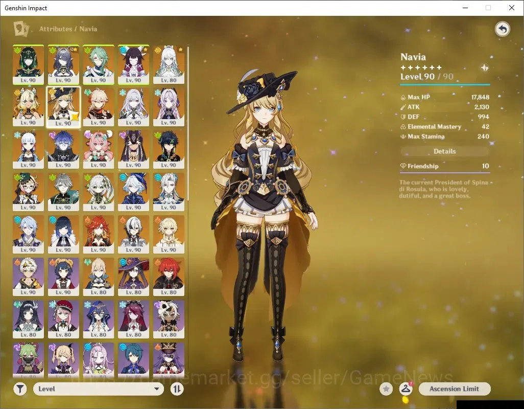 Genshin Impact Accounts ASIA|AR 60|Prem team[Nefer,Mavu,Varesa,Arlec,Alhai image 9