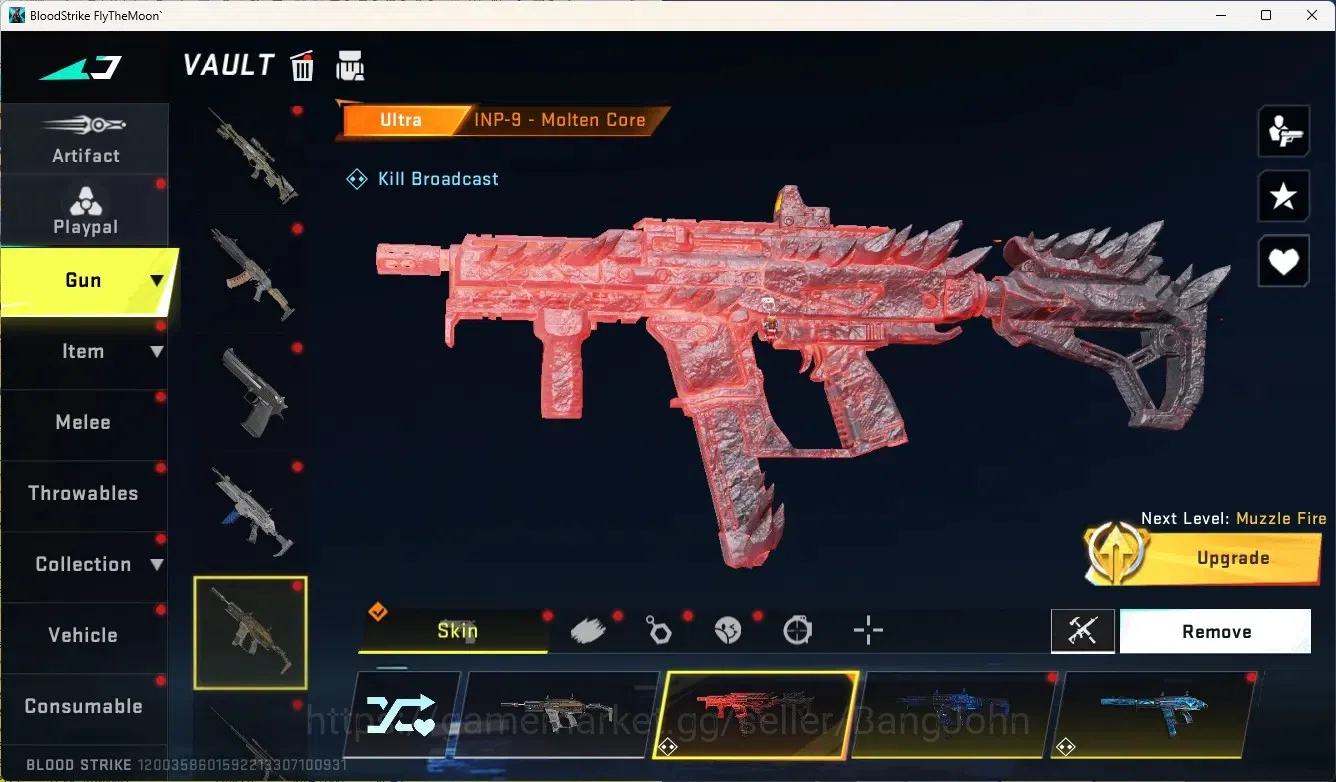 Blood Strike Accounts Others ASIA|1 Eternal Gun:Desert Eagle|5 Collab Gun[7DS/TR/EVA]|1 Limited Gun:Origin-12|6 Ultra Gun|13 10