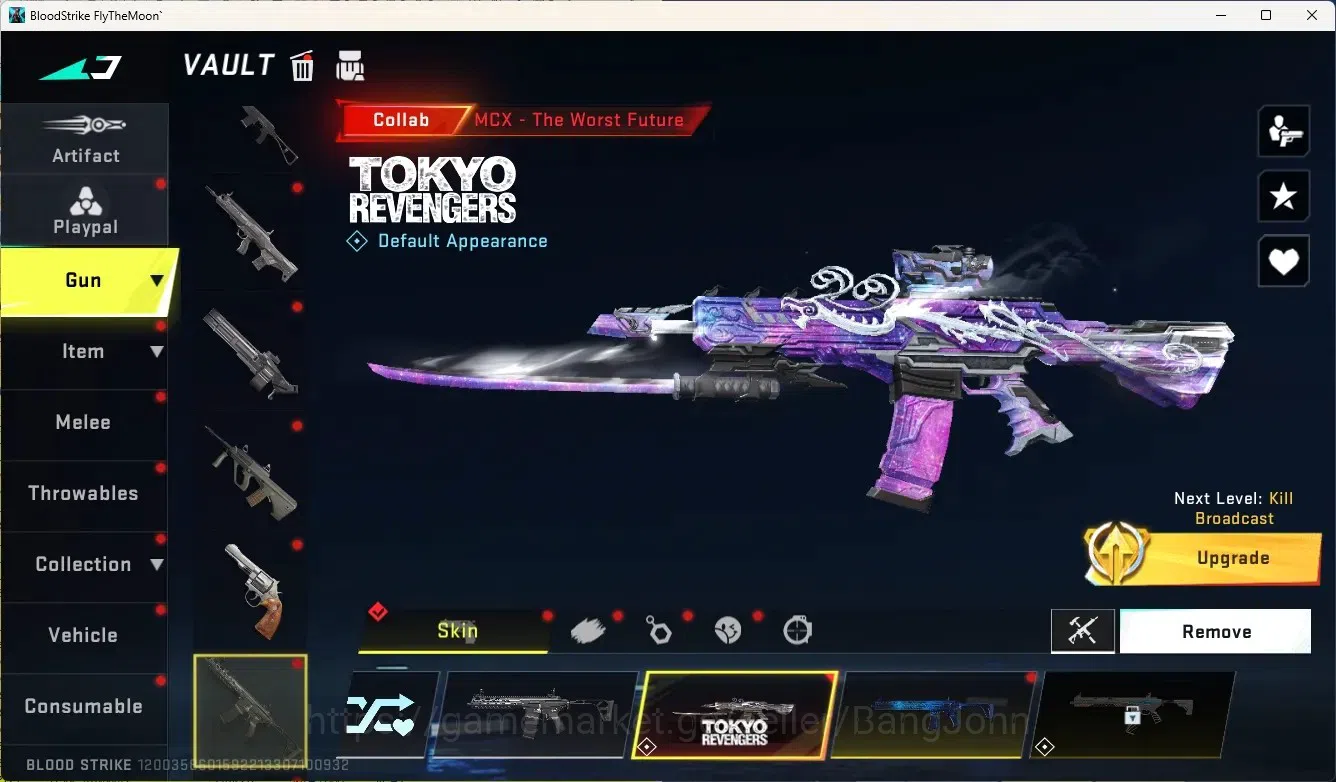 Blood Strike Accounts Others ASIA|1 Eternal Gun:Desert Eagle|5 Collab Gun[7DS/TR/EVA]|1 Limited Gun:Origin-12|6 Ultra Gun|13 16