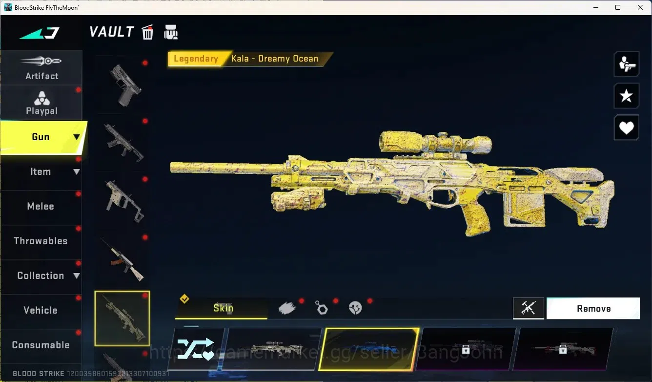 Blood Strike Accounts Others ASIA|1 Eternal Gun:Desert Eagle|5 Collab Gun[7DS/TR/EVA]|1 Limited Gun:Origin-12|6 Ultra Gun|13 6