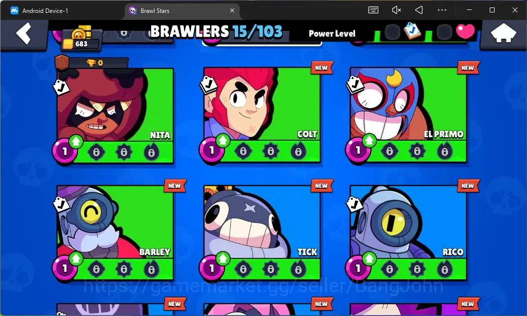 Brawl Stars Accounts Global | 683 Thropy|15 Brawler|2 Max Hypercharge(S image 6