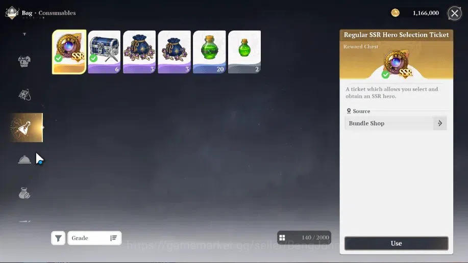 The Seven Deadly Sins: Origin Accounts EUROPE | Lv2 WL1 | 1 SSR Selector Ticket | GUILA P image 1