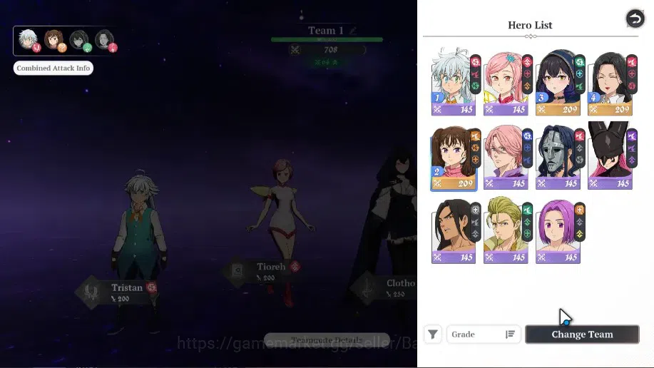 The Seven Deadly Sins: Origin Accounts EUROPE | Lv2 WL1 | 1 SSR Selector Ticket | GUILA P image 5