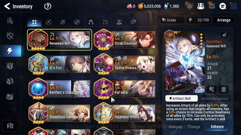Epic Seven Accounts GLOBAL UnVerif|New Era|3 ML(Rhiana & Luciel,Comand image 15