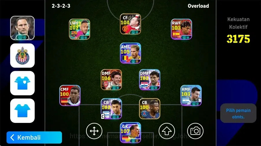 eFootball Accounts Legends & Iconic Players Android|PW 3175|Declan Rice Big T,Manuel Neuer Show T,Kevin De Bruyne Show 1