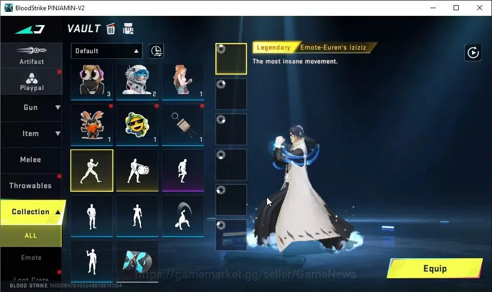 Blood Strike Accounts EU MENA|Melee ULTRA Butterfly Knife|BLEACH Byakuya image 15