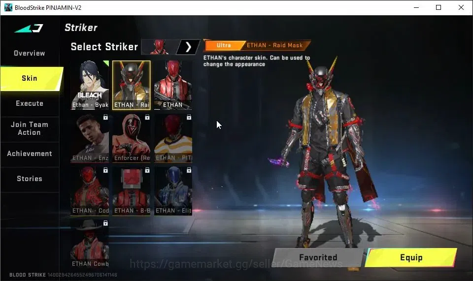Blood Strike Accounts EU MENA|Melee ULTRA Butterfly Knife|BLEACH Byakuya image 4