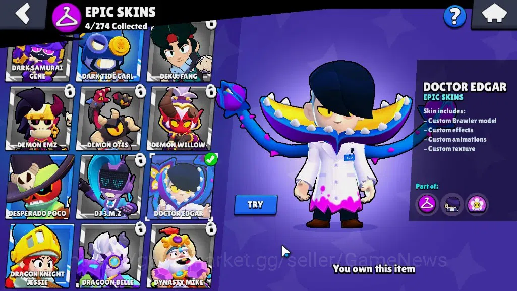 Brawl Stars Accounts 1208 Trophy|17 Brawlers 1 Max [Chester]|4 Epic (Bi image 11