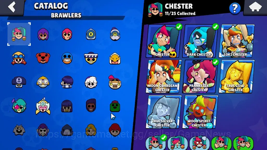 Brawl Stars Accounts 1208 Trophy|17 Brawlers 1 Max [Chester]|4 Epic (Bi image 20