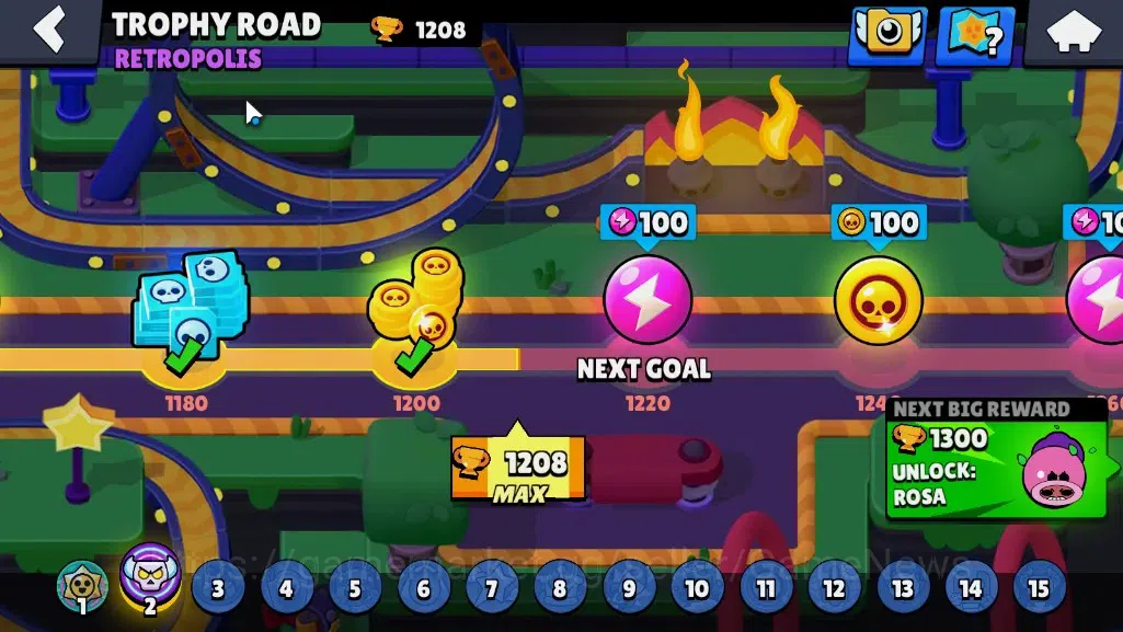 Brawl Stars Accounts 1208 Trophy|17 Brawlers 1 Max [Chester]|4 Epic (Bi image 5
