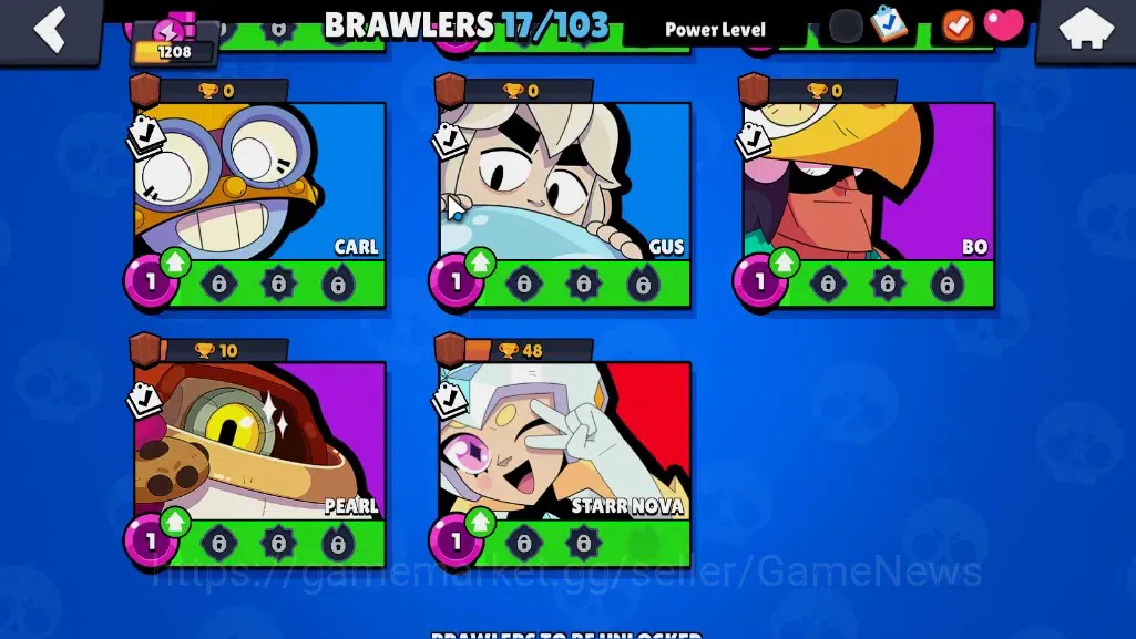 Brawl Stars Accounts 1208 Trophy|17 Brawlers 1 Max [Chester]|4 Epic (Bi image 9