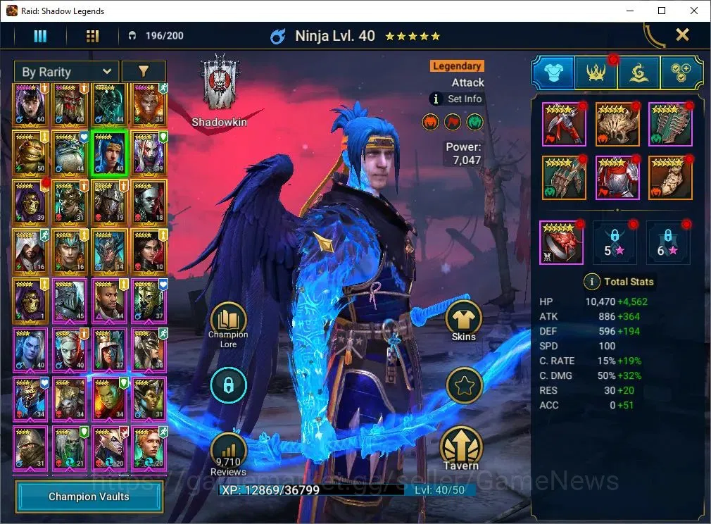Raid: Shadow Legends Accounts Mid-Game Lv 37|977K 4