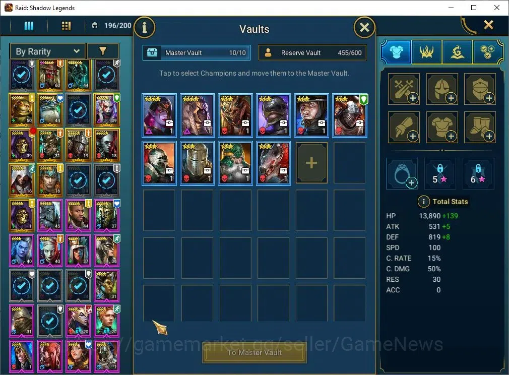 Raid: Shadow Legends Accounts Mid-Game Lv 37|977K 8