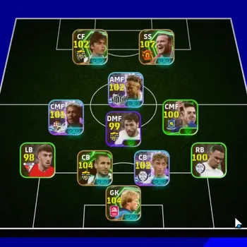 eFootball Accounts Legends & Iconic Players Android|10Epic Wayne Rooney,Giorgio Chiellini,Oliver Kahn,Rui Costa,Dirk