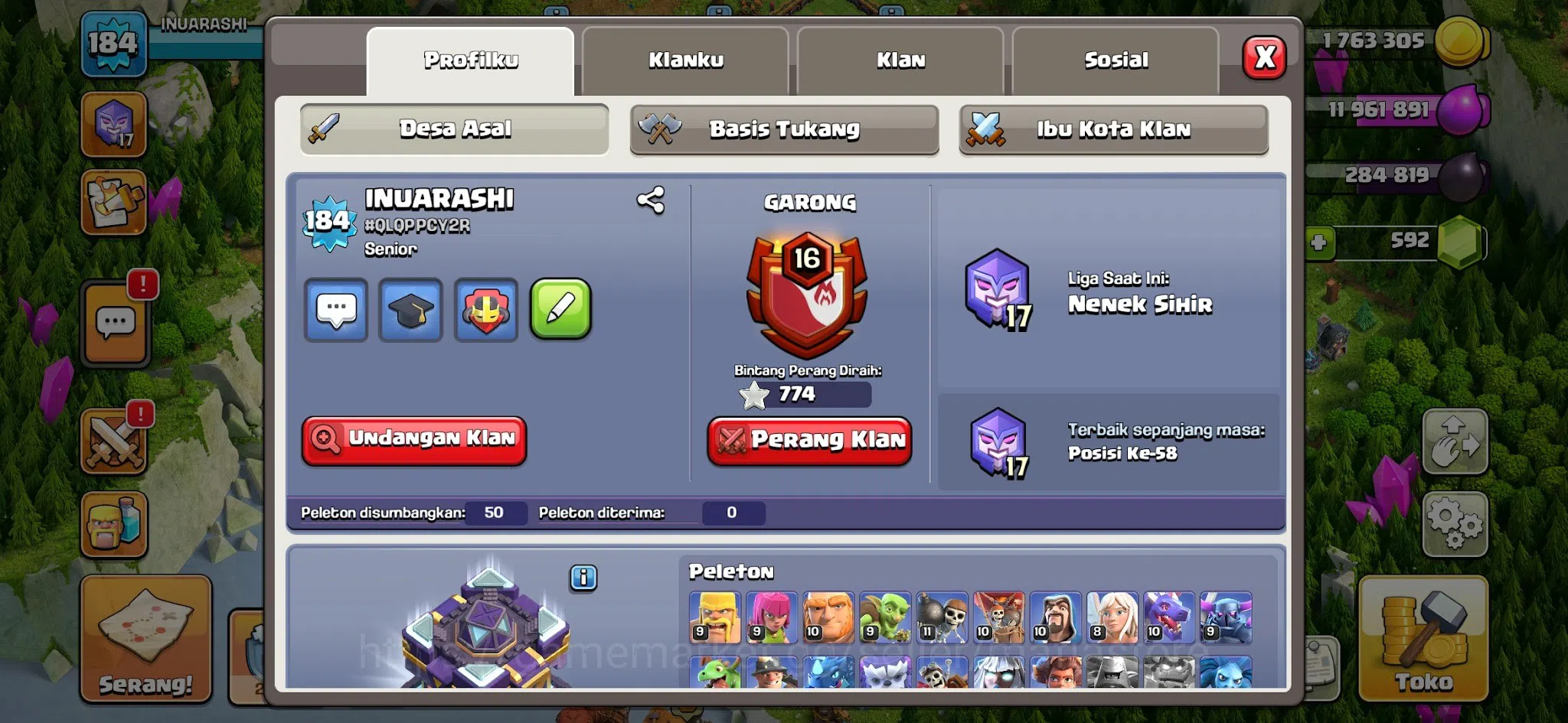Clash of Clans Accounts TH13 Lvl 184 Account w/ BK 86, AQ 85, GW 65, RC 36 image 12