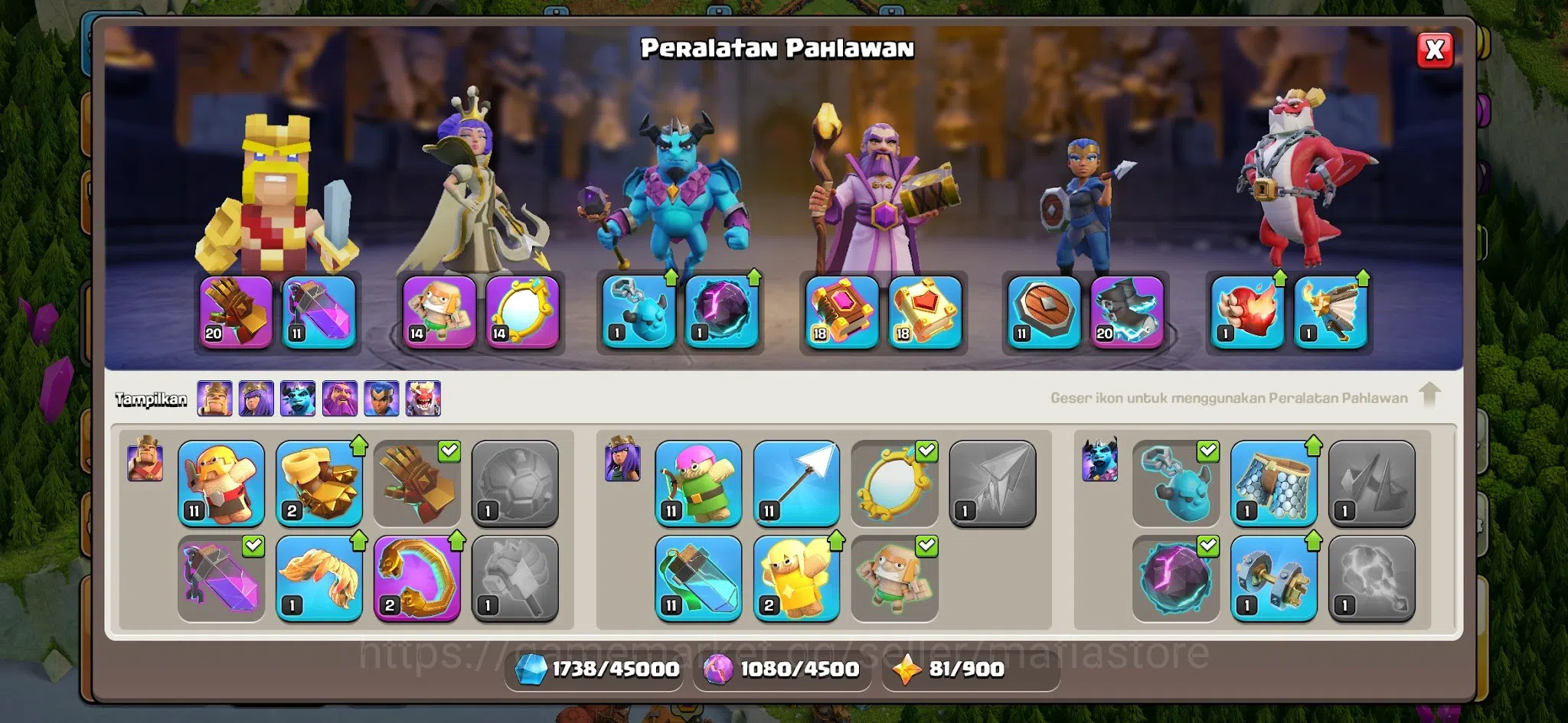Clash of Clans Accounts TH13 Lvl 184 Account w/ BK 86, AQ 85, GW 65, RC 36 image 8