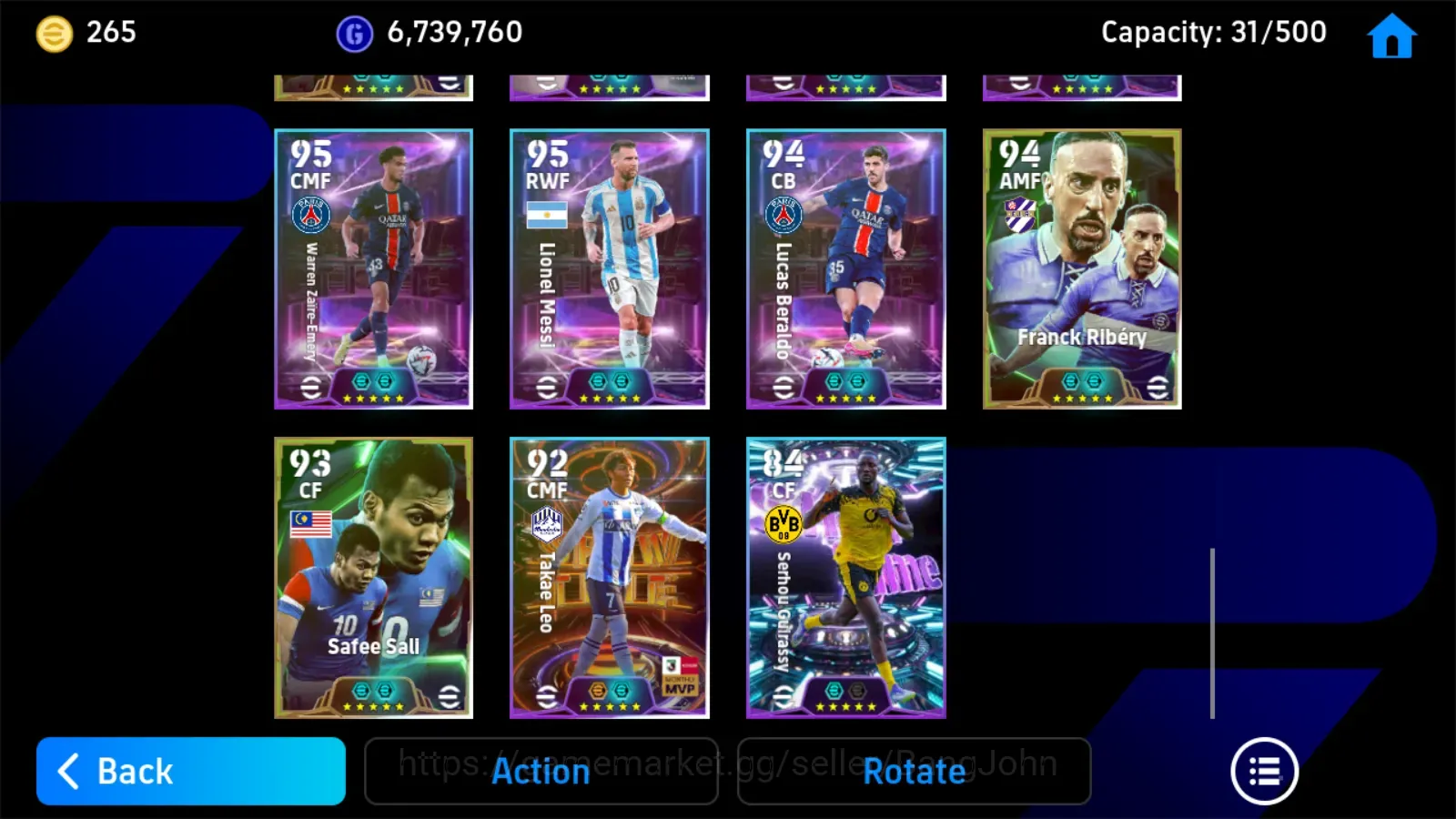 eFootball Accounts Legends & Iconic Players Android|PW3200|EPIC Rummenigge Rivaldo maldini VanBasten,XabAlonso Demichells 1