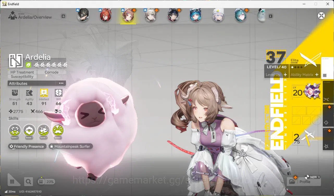 Arknights: Endfield Accounts ASIA | lv 52, EMBER, Ardelia, Perlica, Last rite, WP 6s 5 Detail Check SS AKE123B 6