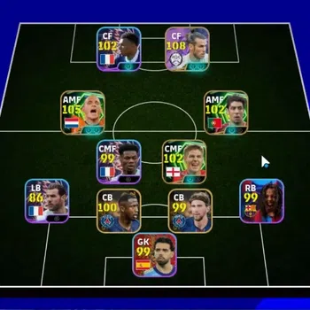 eFootball Accounts Legends & Iconic Players Android|National Team Pack France|5 Epic Gareth Bale[Sasuke],Wesley Sneijder,Rui