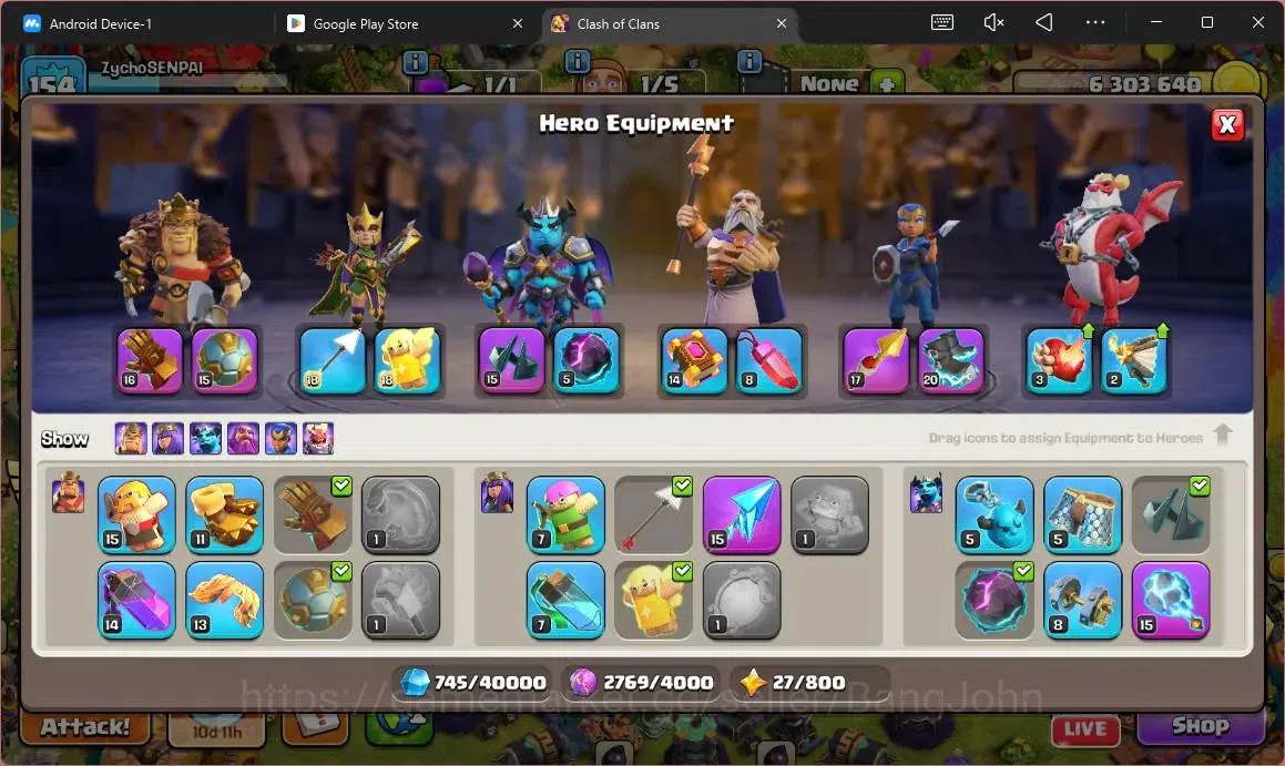 Clash of Clans Accounts Global | TH 15 – BH 9 | LVL 154 |AQ87,MP 55,GW 60, image 11