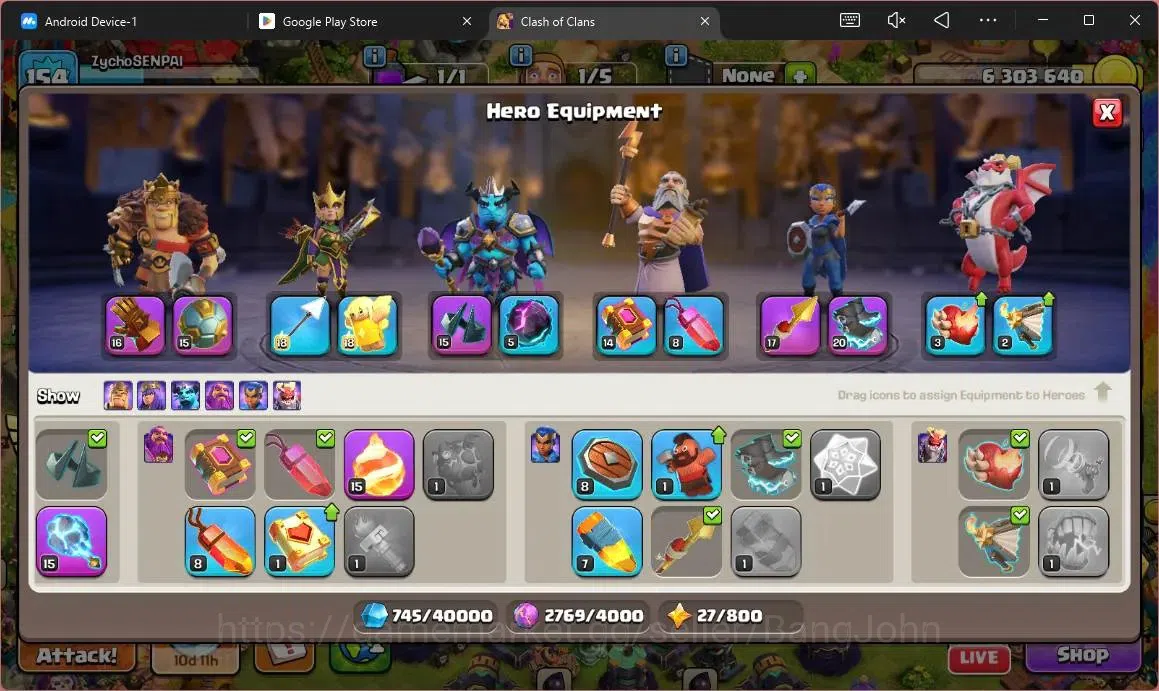 Clash of Clans Accounts Global | TH 15 – BH 9 | LVL 154 |AQ87,MP 55,GW 60, image 12
