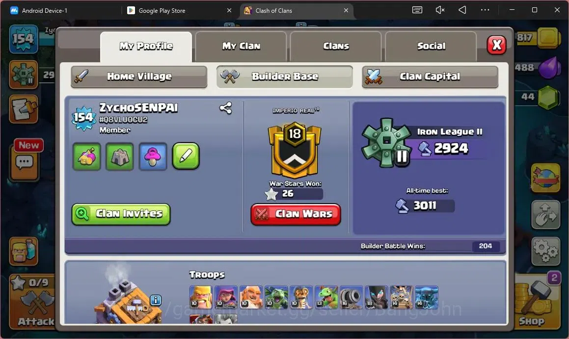Clash of Clans Accounts Global | TH 15 – BH 9 | LVL 154 |AQ87,MP 55,GW 60, image 18