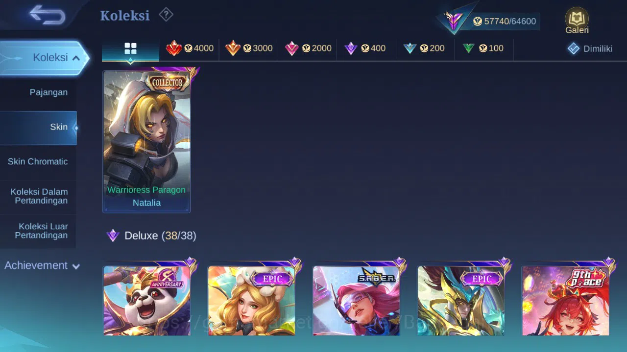 Mobile Legends: Bang Bang Accounts GLOBAL Hero 132 Skin 250 | Zodiac Helcurt | Create image 2