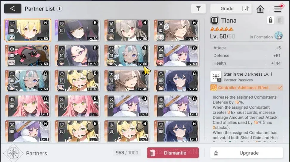 Chaos Zero Nightmare Accounts GLOBAL Lv 52|10 SSR[HeidemariM2,Tiphera+Sign,Narja image 12