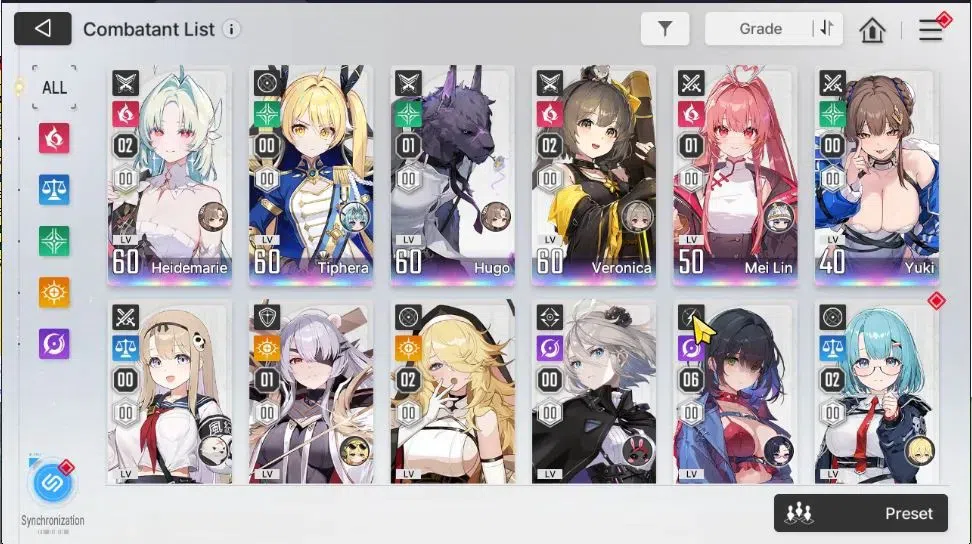 Chaos Zero Nightmare Accounts GLOBAL Lv 52|10 SSR[HeidemariM2,Tiphera+Sign,Narja image 3