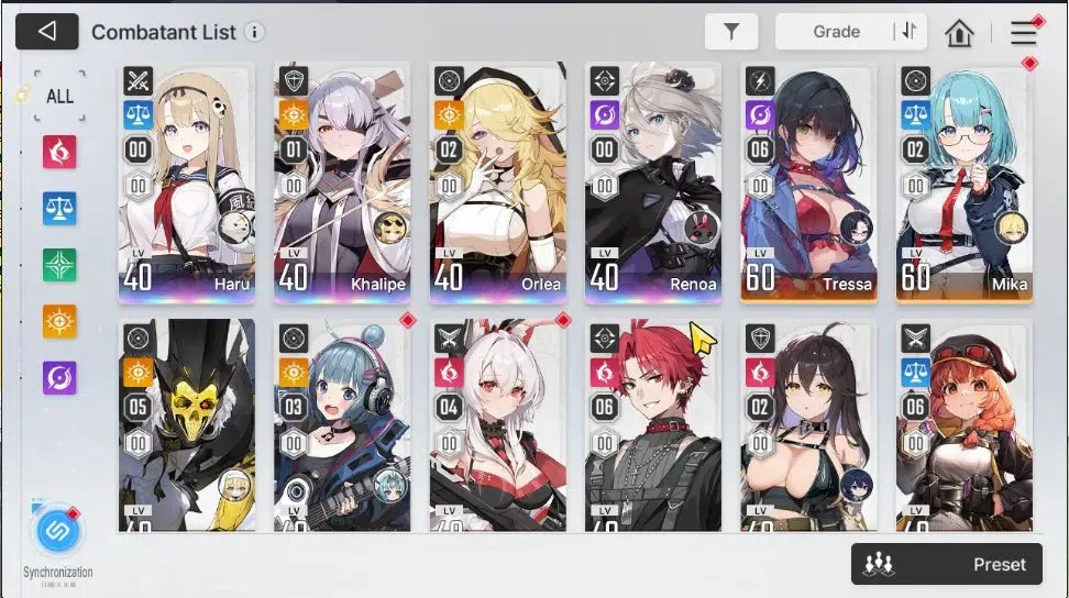 Chaos Zero Nightmare Accounts GLOBAL Lv 52|10 SSR[HeidemariM2,Tiphera+Sign,Narja image 4