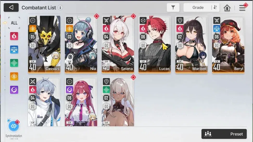 Chaos Zero Nightmare Accounts GLOBAL Lv 52|10 SSR[HeidemariM2,Tiphera+Sign,Narja image 5