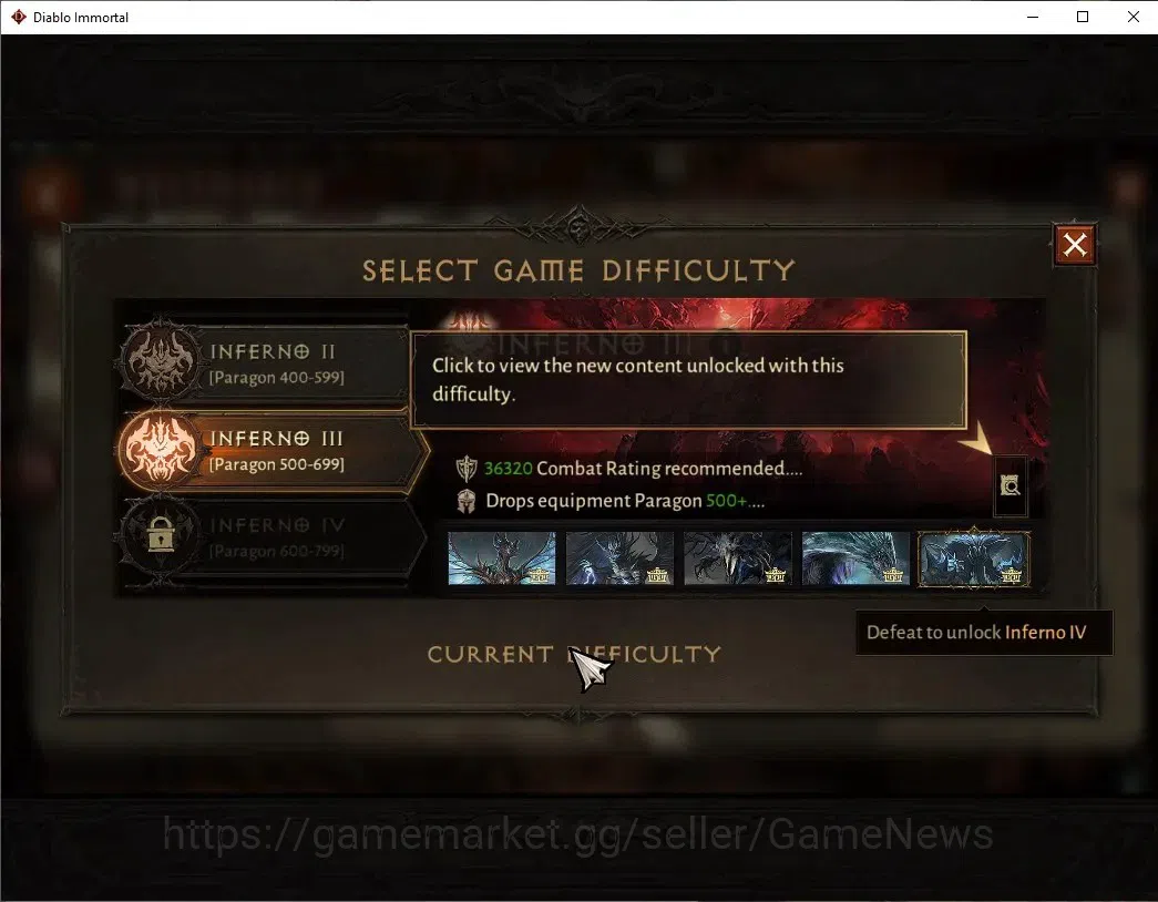 Diablo Immortal Accounts High-End SEA - Anu|CS ON|Lv60(872) Demon Hunter|44518 CR|Reso 390|Paragon Vanquisher|Inferno III|3 14