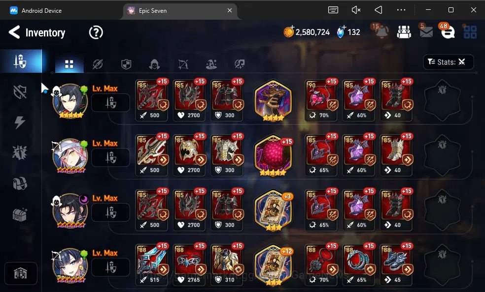 Epic Seven Accounts GLOBAL Unverif|New Era|7 ML(LOTScales,NM Luna,E Il image 13