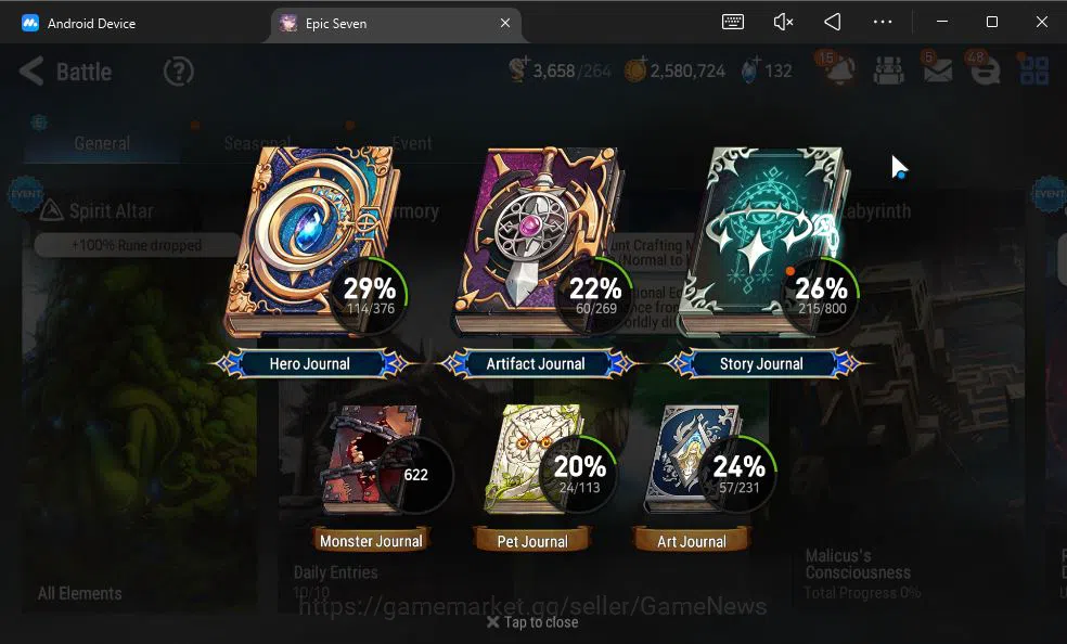 Epic Seven Accounts GLOBAL Unverif|New Era|7 ML(LOTScales,NM Luna,E Il image 8