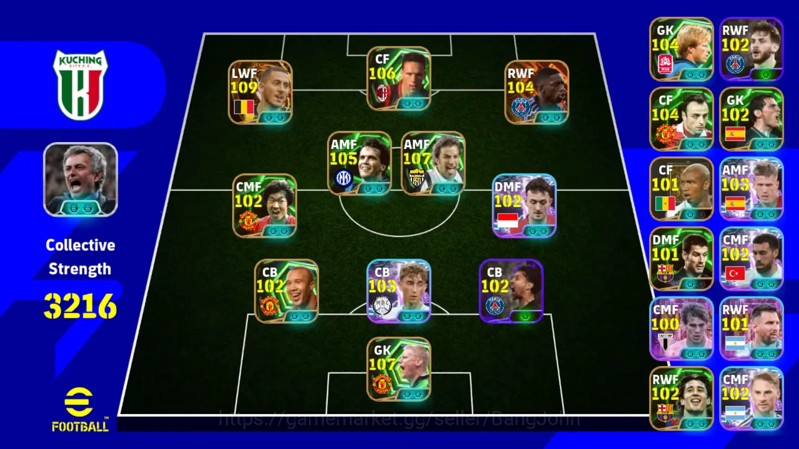 eFootball Accounts ANDROID|PW 3216|Hazard bigtime,Delpiero epic,schme image 7