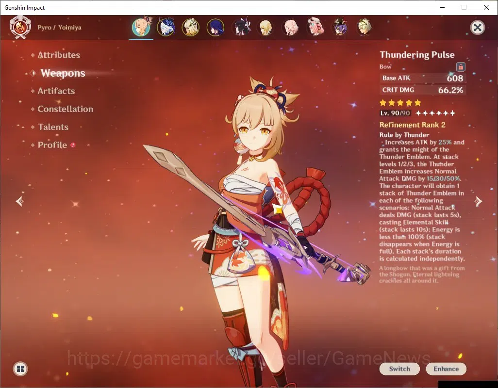 Genshin Impact Accounts ASIA|AR 56|8 Limited + 5(*5Weap)|Yoimiya+Sign,Linn image 12