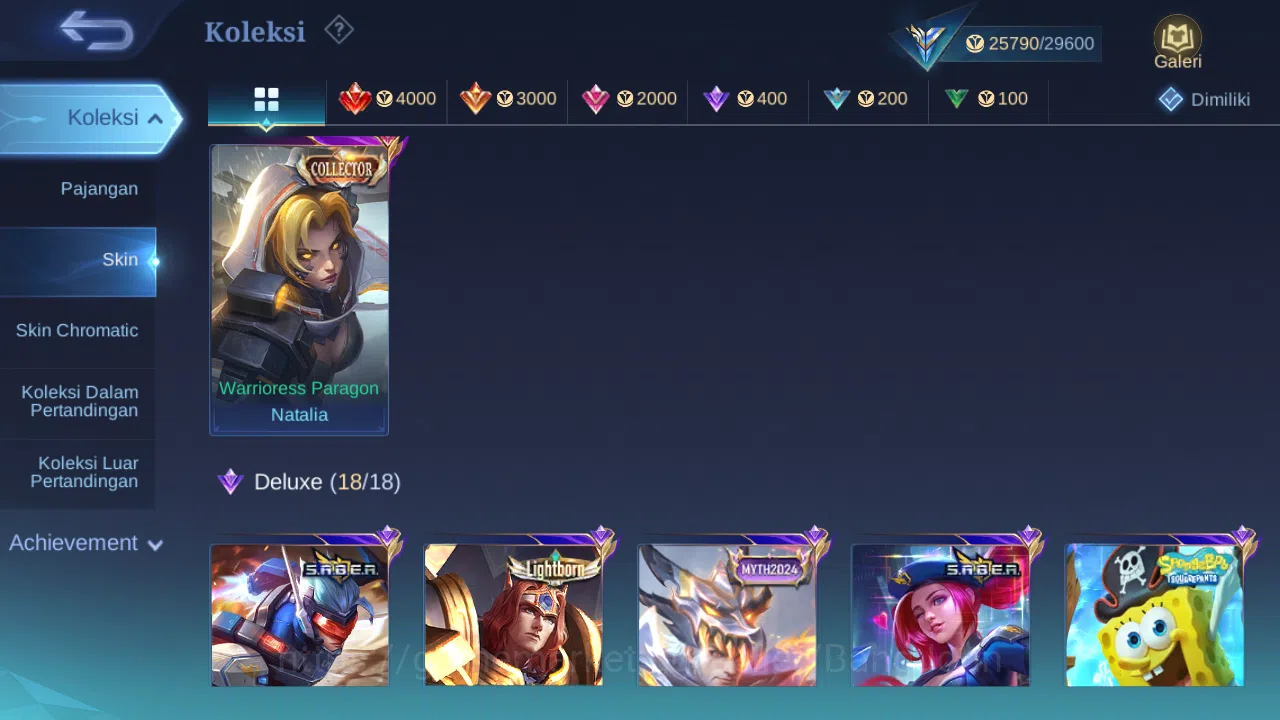Mobile Legends: Bang Bang Accounts Others Hero 92 Skin 122 | CC Natalia | Lightborn Harith, Tigreal | Dtamer Ling 2