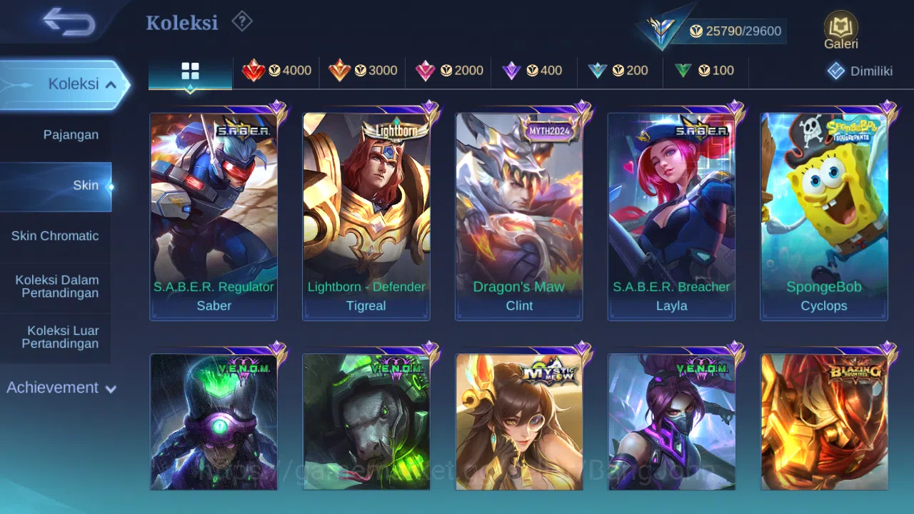 Mobile Legends: Bang Bang Accounts Others Hero 92 Skin 122 | CC Natalia | Lightborn Harith, Tigreal | Dtamer Ling 3