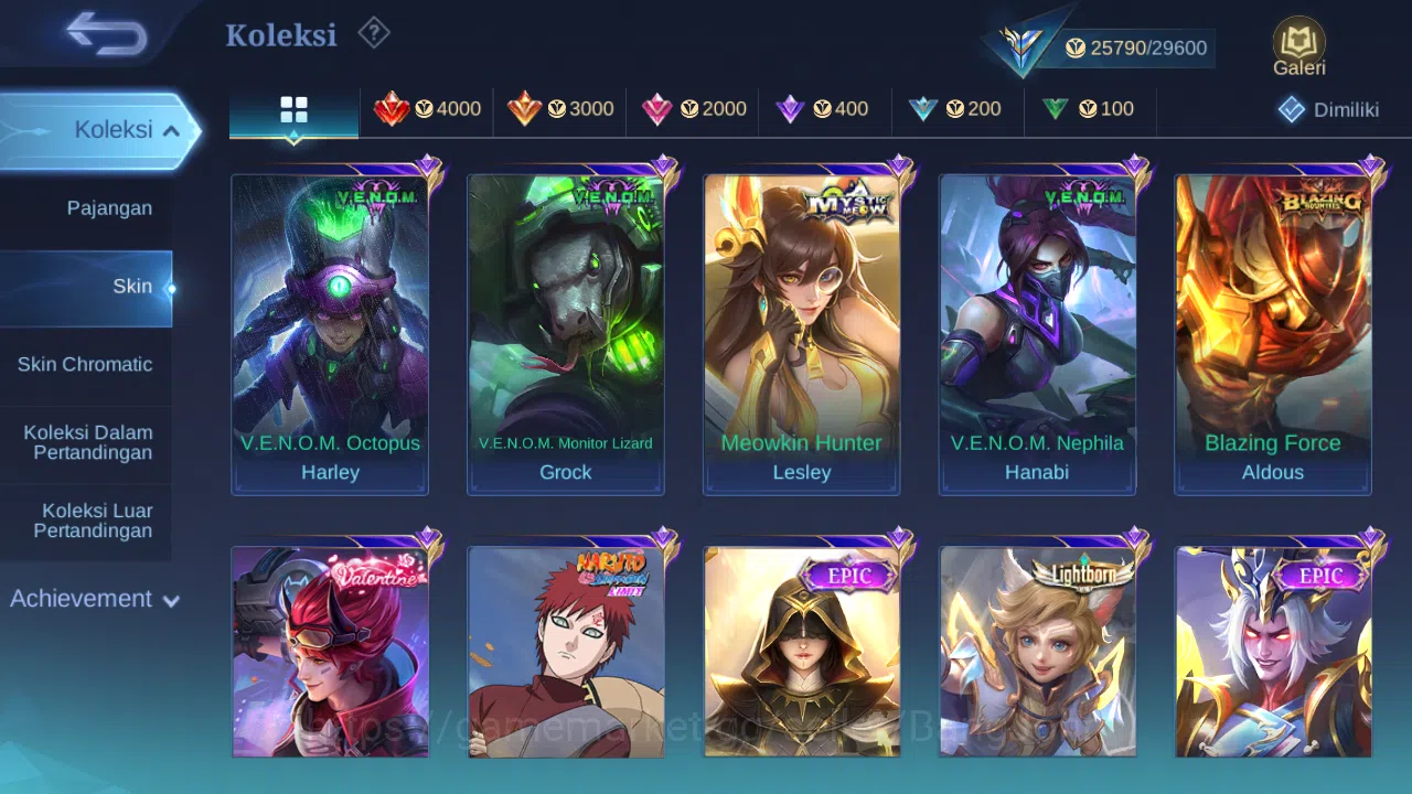 Mobile Legends: Bang Bang Accounts Others Hero 92 Skin 122 | CC Natalia | Lightborn Harith, Tigreal | Dtamer Ling 4
