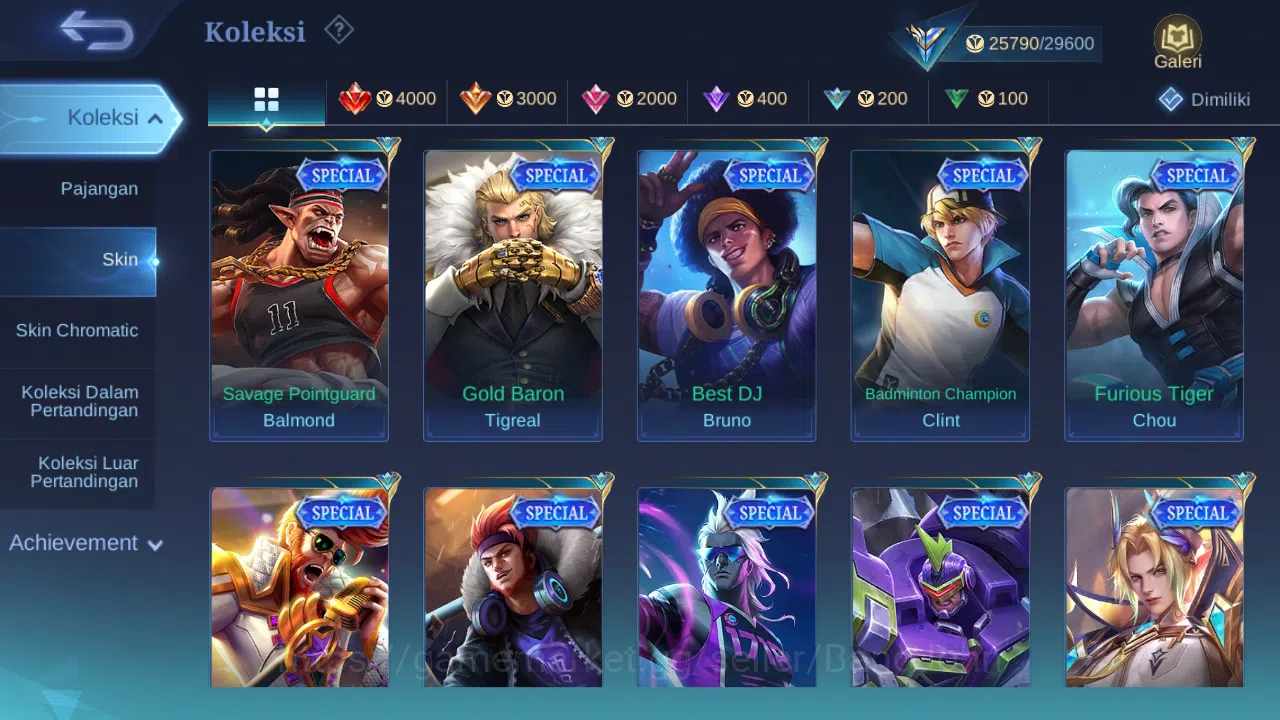Mobile Legends: Bang Bang Accounts Others Hero 92 Skin 122 | CC Natalia | Lightborn Harith, Tigreal | Dtamer Ling 6