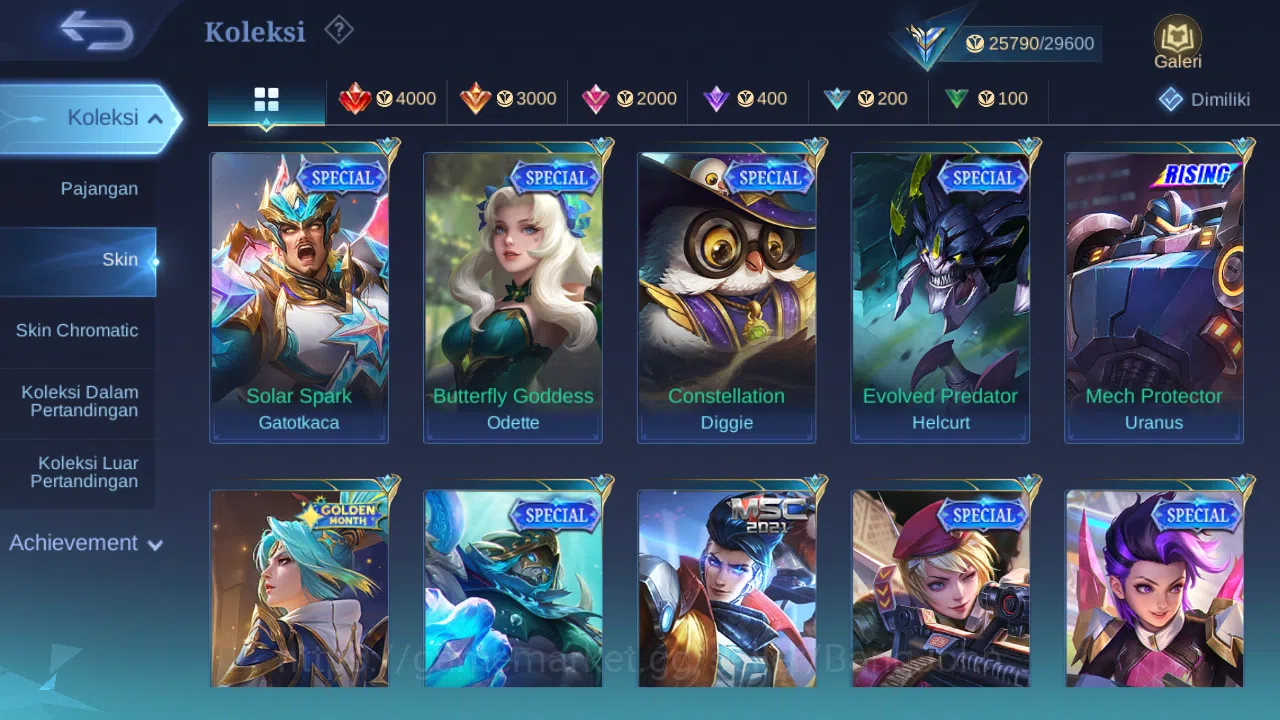 Mobile Legends: Bang Bang Accounts Others Hero 92 Skin 122 | CC Natalia | Lightborn Harith, Tigreal | Dtamer Ling 7