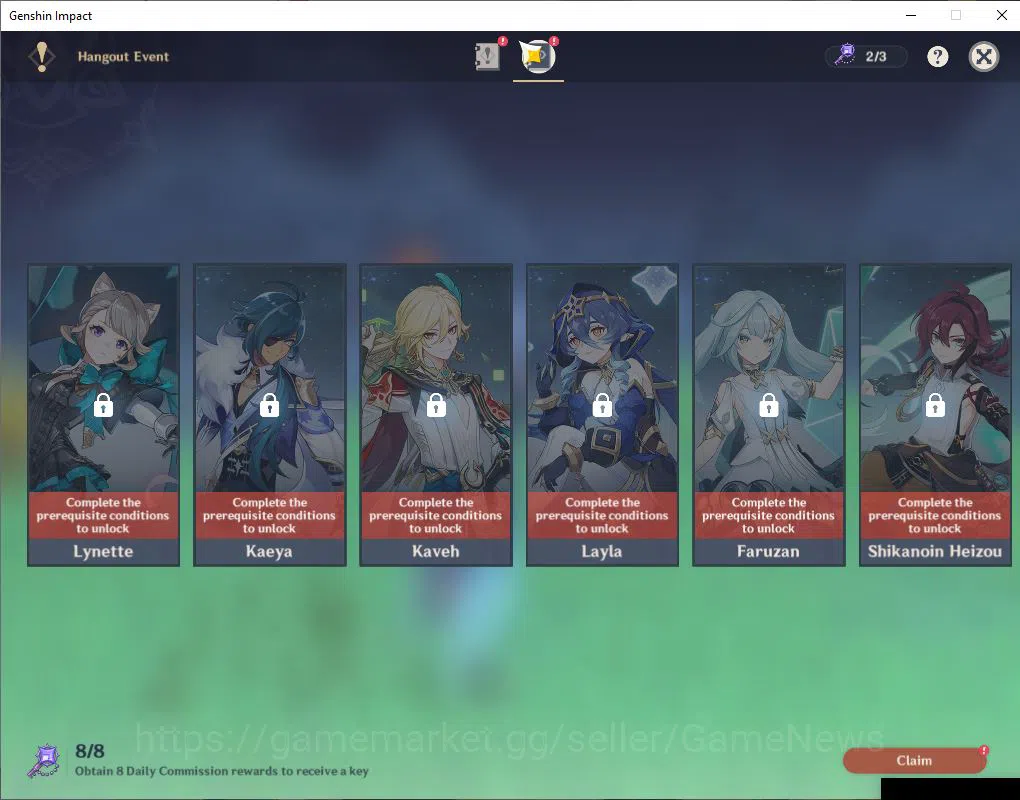Genshin Impact Accounts ASIA|AR 55|5 Limited+3(*5Weapon)|Neuvillate+Sign,M image 12