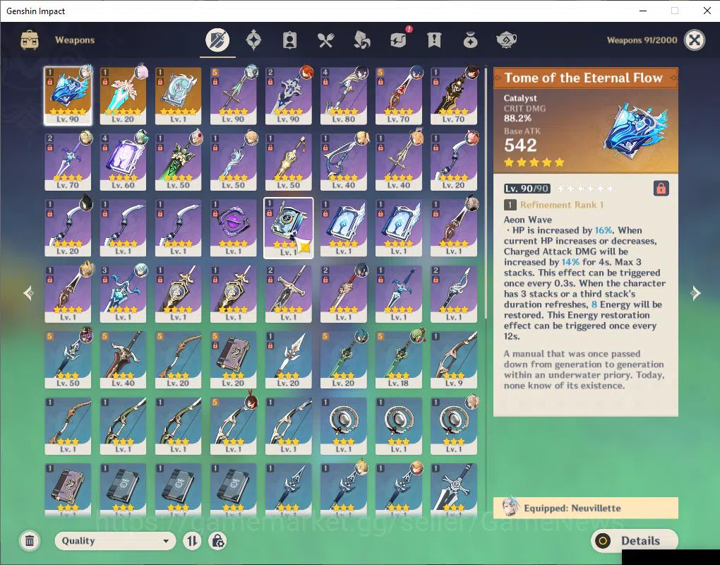 Genshin Impact Accounts ASIA|AR 55|5 Limited+3(*5Weapon)|Neuvillate+Sign,M image 4