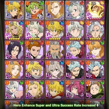 The Seven Deadly Sins: Grand Cross Accounts Starter Global|1105 Diamonds | Starter 4LR+4UR(Odin,Thor,Sabunak,DK