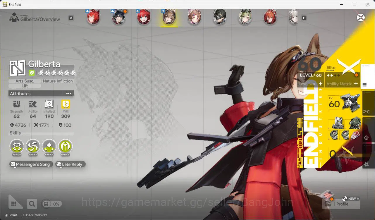 Arknights: Endfield Accounts ASIA | lv49 | levatain, gilberta, Ardelia, lifeng, image 7