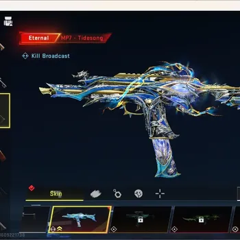 Blood Strike Accounts Collab Skin ASIA | 1 Eternal Gun:MP7-Tidesong|Ultra Melee: Butterfl Knife - Deathstar|1 Collab Gun|4